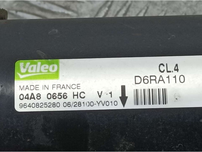 Recambio de motor arranque para citroën nemo basis referencia OEM IAM 9640825280 D6RA110 VALEO