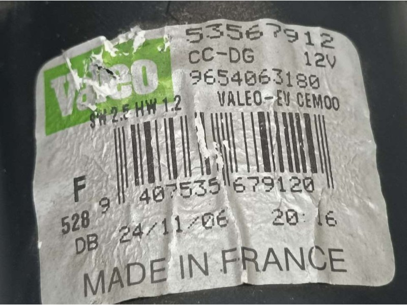 Recambio de motor limpia delantero para citroën c4 grand picasso exclusive referencia OEM IAM 9654063180 53567912 VALEO LADO IZU