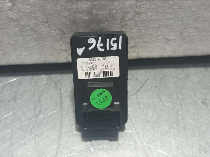 Recambio de mando elevalunas trasero izquierdo para mg zs 1.0 vti referencia OEM IAM 10470989 10003589 SAIC