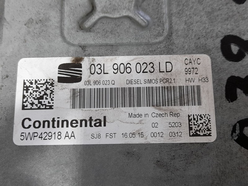 Recambio de centralita motor uce para seat ibiza iv (6j5, 6p1) 1.6 tdi referencia OEM IAM 03L906023  
