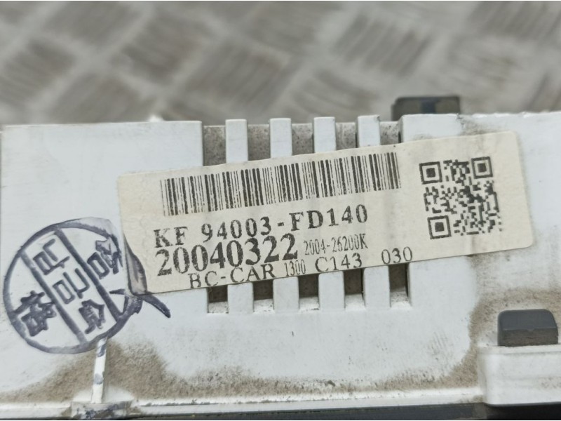 Recambio de cuadro instrumentos para kia rio ls berlina (5-ptas.) referencia OEM IAM 94003FD140 20040322 