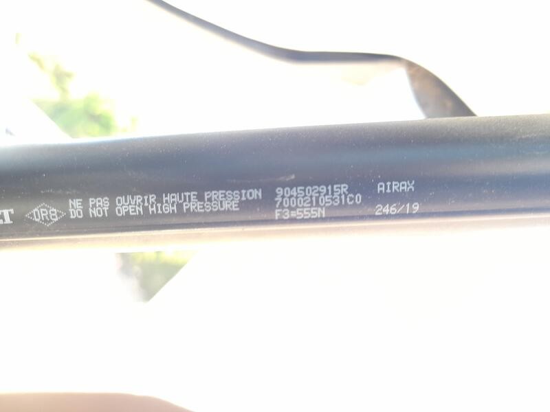 Recambio de amortiguadores maletero / porton para renault zoe (bfm_) zoe referencia OEM IAM 904502915R  