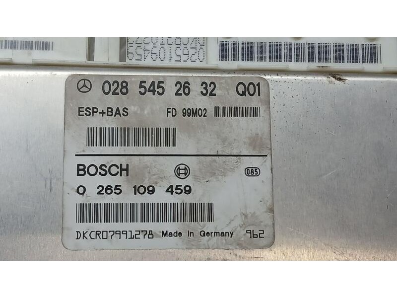 Recambio de centralita abs para mercedes-benz clase a (w168) a 170 cdi (168.008) referencia OEM IAM 0285452632 BOSCH 0265109459