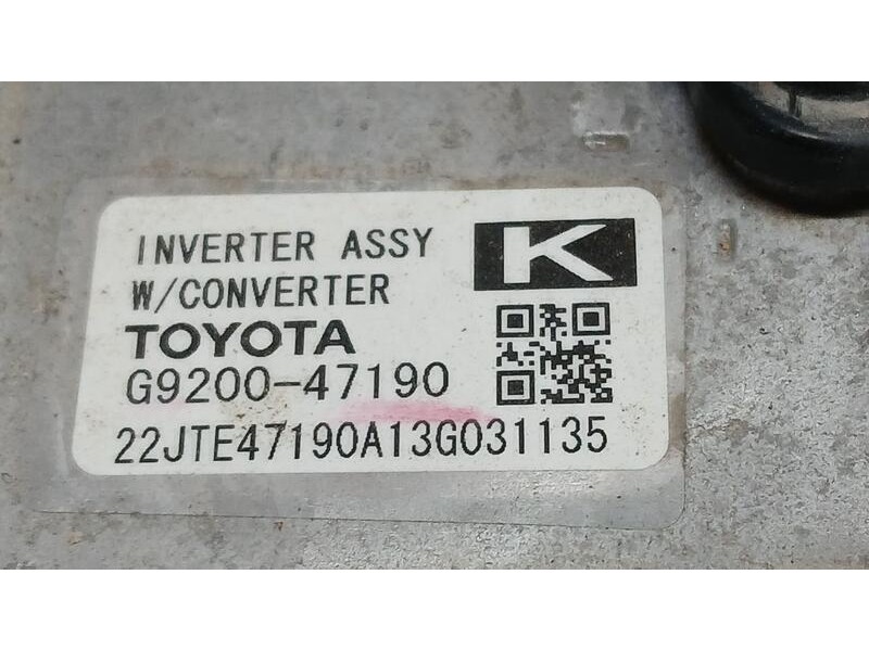 Recambio de convertidor para toyota auris hybrid active referencia OEM IAM G920047190  