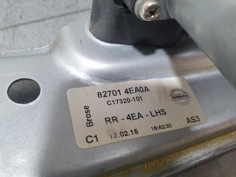 Recambio de elevalunas trasero izquierdo para nissan qashqai (j11) acenta referencia OEM IAM 827014EA0A C17320101 ELECTRICO 2 PI