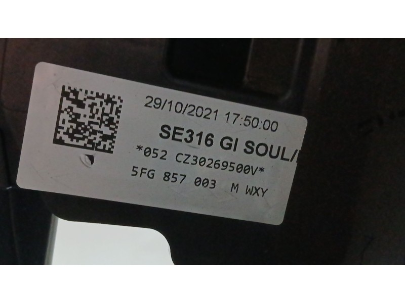 Recambio de kit airbag para cupra formentor basis referencia OEM IAM 5FF880201B C/ SALPICADERO Y SIN PRETENSORES 