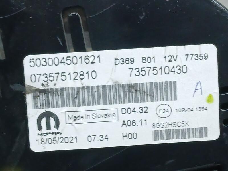 Recambio de cuadro instrumentos para abarth 500 cabrio (150) 595 c turismo referencia OEM IAM 735751281  503004501621