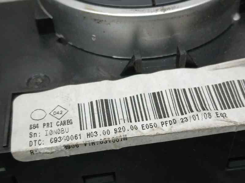 Recambio de mando climatizador para renault megane ii berlina 5p confort dynamique referencia OEM IAM 69340061 7701209068 