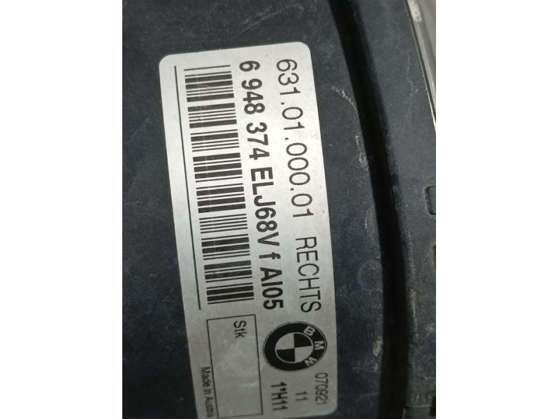 Recambio de faro antiniebla derecho para bmw serie 3 berlina (e90) 320d referencia OEM IAM 6948374 6310100001 
