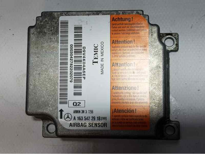 Recambio de kit airbag para mercedes-benz clase m (w163) 270 cdi (163.113) referencia OEM IAM   C SALPICADERO Y PRETENSOR IZQ