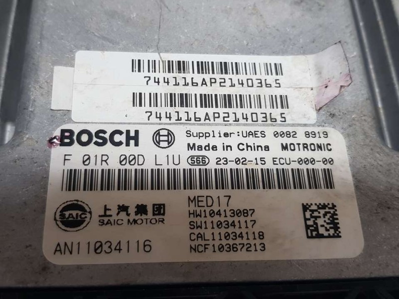 Recambio de centralita motor uce para mg zs 1.0 t-gdi referencia OEM IAM HW10413087  BOSCH