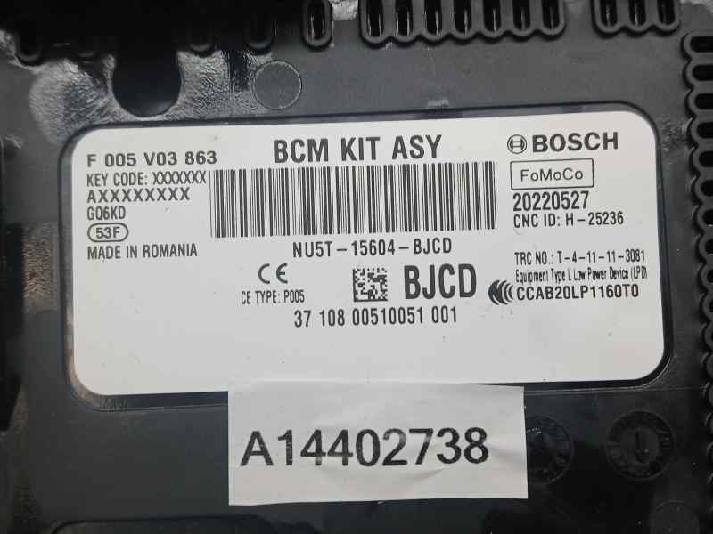 Recambio de caja reles / fusibles para ford focus st-line referencia OEM IAM NU5T15604BJCD F005V03863 BOSCH