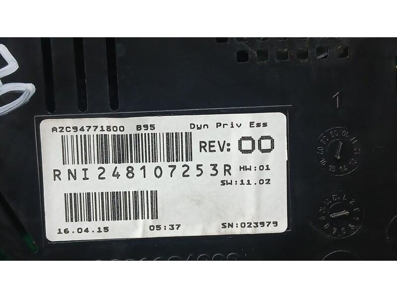 Recambio de cuadro instrumentos para renault megane iii berlina 5 p limited referencia OEM IAM 248107256R  A2C94771800