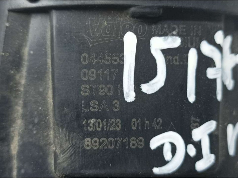 Recambio de faro antiniebla izquierdo para peugeot 308 active bussines referencia OEM IAM 89207189  VALEO