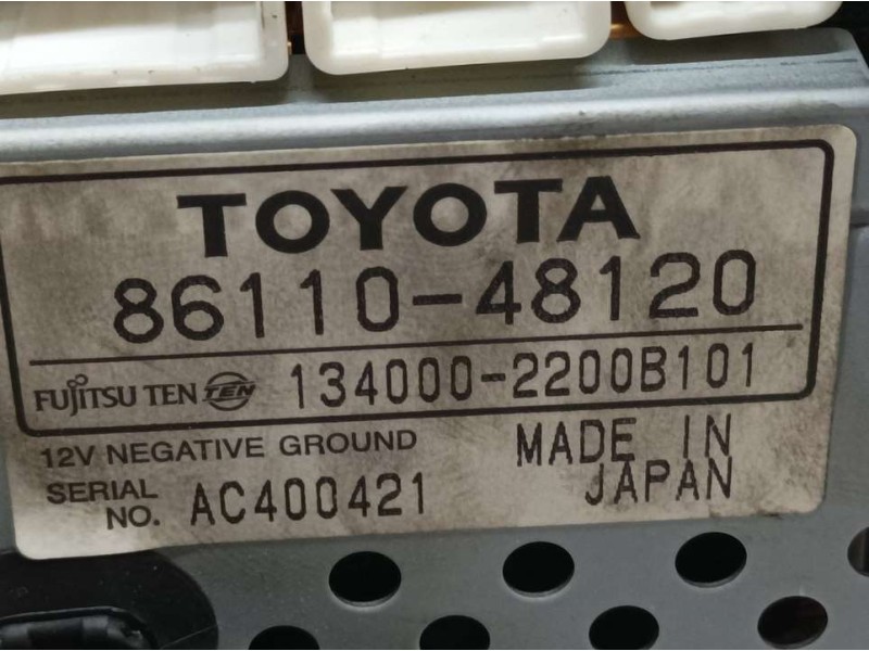 Recambio de sistema navegacion gps para lexus rx 300(mcu35) luxury referencia OEM IAM 8611048210 1340002200B101 FUJITSU TEN