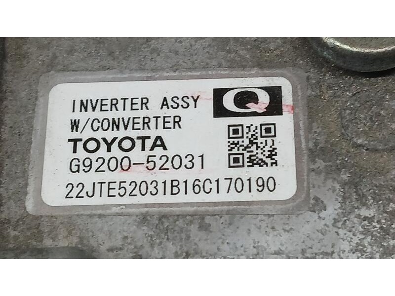 Recambio de convertidor para toyota yaris (_p13_) 1.5 hybrid (nhp130_) referencia OEM IAM G920052031  