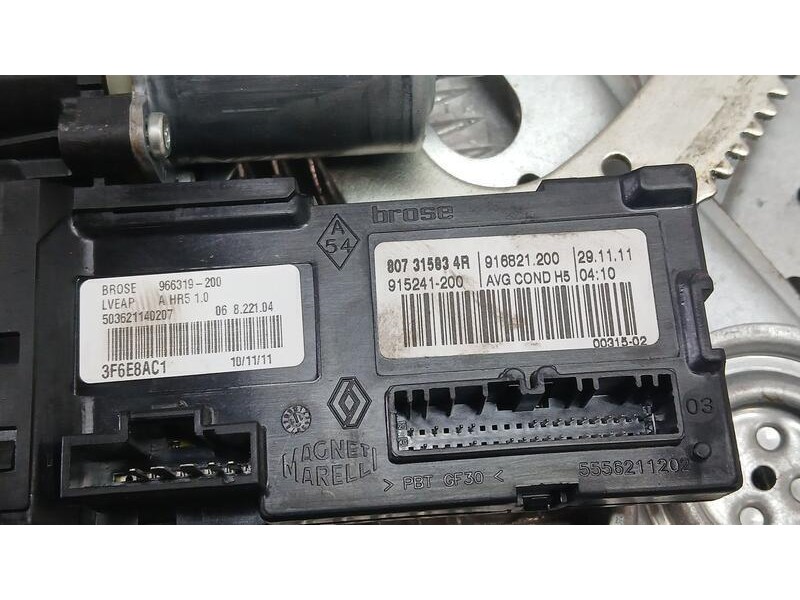 Recambio de elevalunas delantero izquierdo para renault megane iii coupe color edition referencia OEM IAM 807210004R ELECTRICO 9