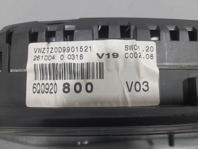 Recambio de cuadro instrumentos para volkswagen polo iv (9n_, 9a_) 1.4 16v referencia OEM IAM 6Q0920800V03  