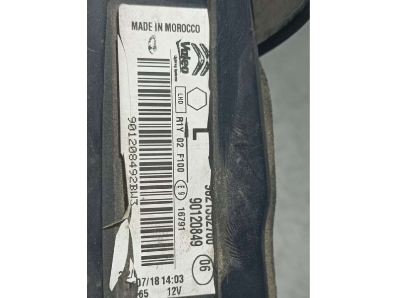 Recambio de piloto trasero izquierdo para citroën c4 cactus live referencia OEM IAM 9821352780 90120849 INTERIOR VALEO