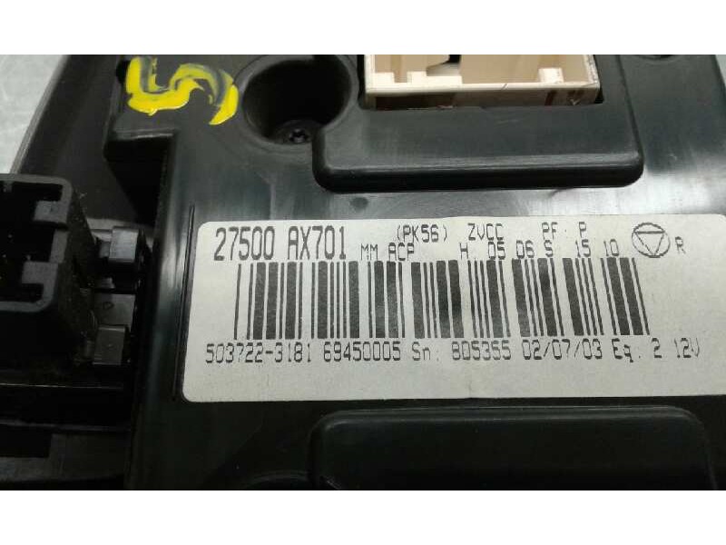 Recambio de mando climatizador para nissan micra (k12e) acenta referencia OEM IAM 27500AX701 27500AX701 