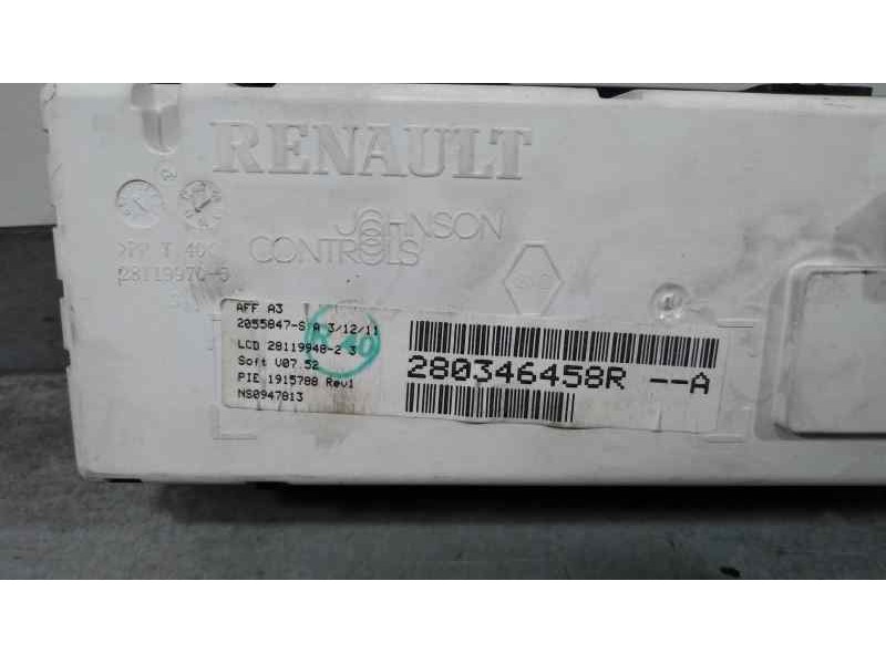 Recambio de pantalla multifuncion para renault megane iii coupe color edition referencia OEM IAM 280346458R  