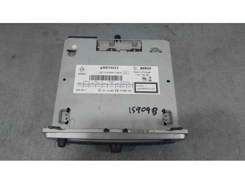 Recambio de sistema audio / radio cd para renault megane iii coupe color edition referencia OEM IAM 281150743R  BOSCH