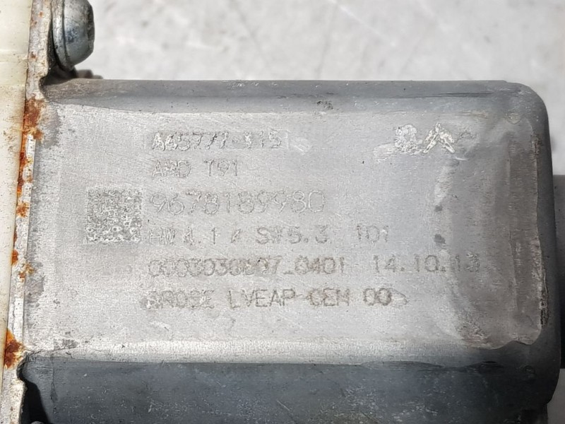 Recambio de elevalunas trasero derecho para peugeot 308 allure referencia OEM IAM 9678189980  ELECTRICO 6 PINS