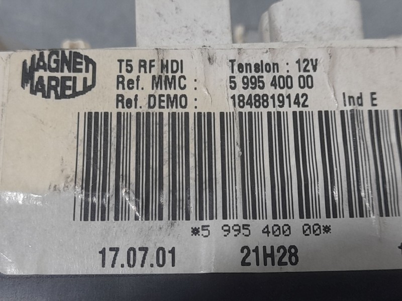Recambio de mando calefaccion / aire acondicionado para peugeot 307 (s1) xs referencia OEM IAM 1848819142 599540000 MAGNET MAREL