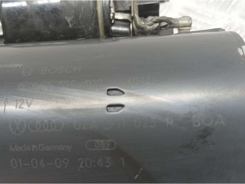Recambio de motor arranque para seat toledo (1m2) select referencia OEM IAM 02A911023R 0001125012 BOSCH