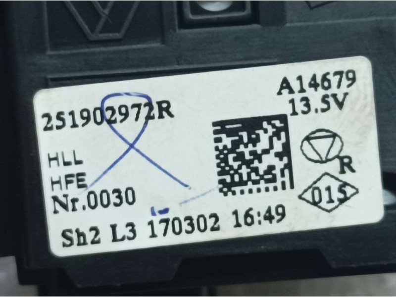 Recambio de interruptor para renault megane iv berlina 5p zen referencia OEM IAM 251902972R 170302 REGULACION ALTURA FAROS