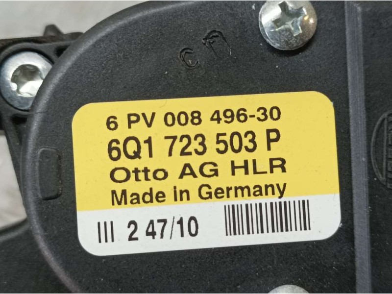 Recambio de potenciometro pedal para audi a1 (8x) ambition referencia OEM IAM 6Q1723503P 6PV00849630 