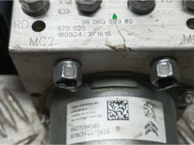Recambio de abs para citroën c4 cactus feel referencia OEM IAM 9808055980 970025 BOSCH