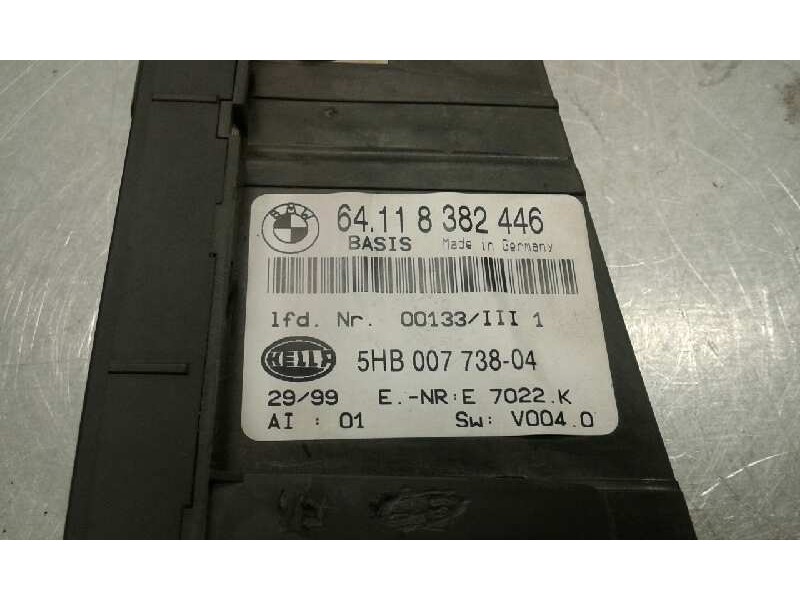 Recambio de mando climatizador para bmw serie 3 berlina (e46) 320d referencia OEM IAM 5HB00773804  64118382446