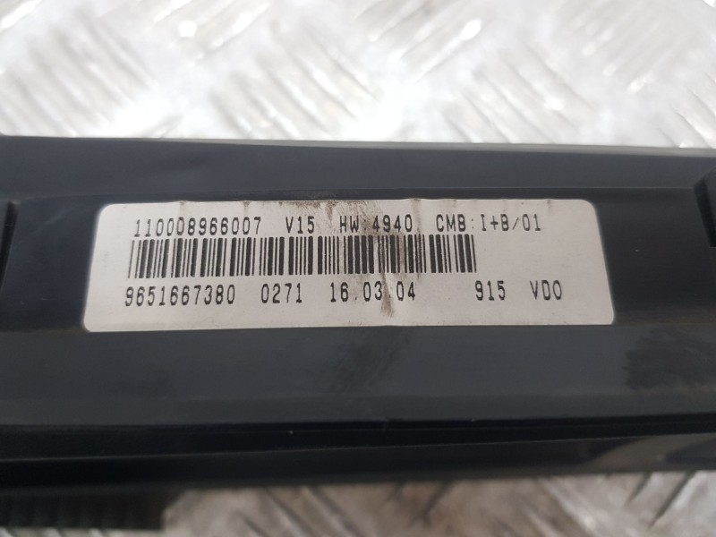 Recambio de cuadro instrumentos para citroën xsara picasso (n68) 2.0 hdi referencia OEM IAM 9651667380  