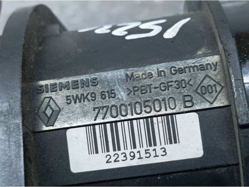 Recambio de caudalimetro para renault scenic (ja..) 1.9 dti rt referencia OEM IAM 7700105010B 5WK9615 SIENEMS