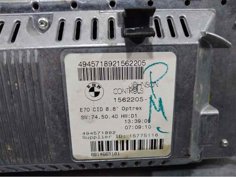 Recambio de pantalla multifuncion para bmw x5 (e70) 3.0d referencia OEM IAM 0914665101  
