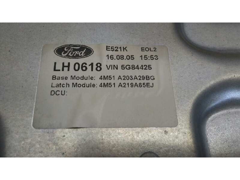 Recambio de elevalunas delantero izquierdo para ford focus berlina (cap) 1.6 tdci cat referencia OEM IAM 4M51A203A29BG 2 PINS EL
