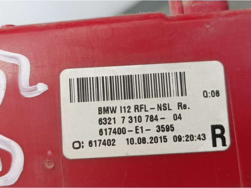 Recambio de piloto trasero derecho paragolpes para bmw i8 (i12) i8 pure impulse referencia OEM IAM 63217310784  