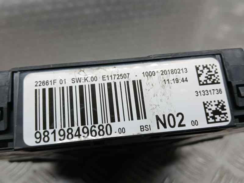 Recambio de caja reles / fusibles para peugeot 208 style referencia OEM IAM 9819849680 20180213 