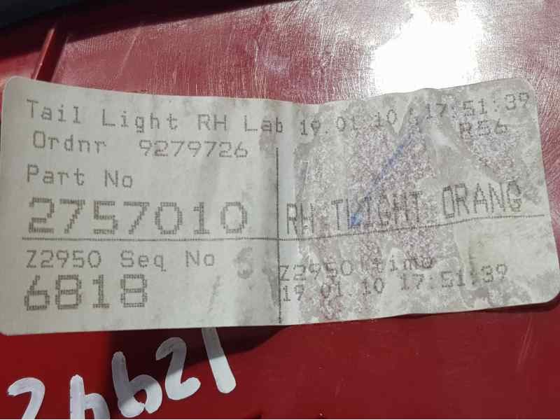 Recambio de piloto trasero derecho para mini mini (r56) one referencia OEM IAM 2757010  