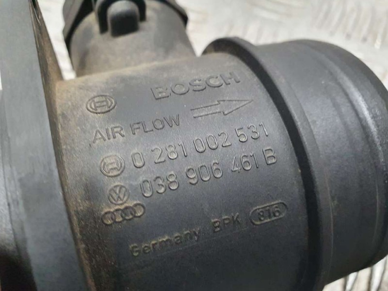 Recambio de caudalimetro para volkswagen polo (9n3) advance referencia OEM IAM 038906461B 0281002531 BOSCH