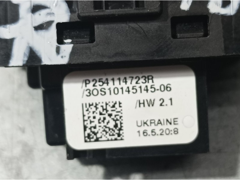 Recambio de mando elevalunas trasero derecho para renault captur ii experience referencia OEM IAM 254114723R  