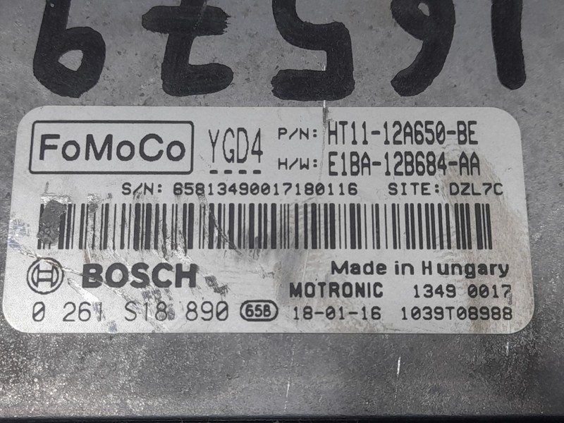 Recambio de centralita motor uce para ford tourneo courier b460 monospace 1.0 ecoboost referencia OEM IAM 1039T08988 0261S18890 