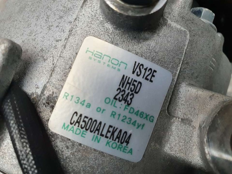 Recambio de compresor aire acondicionado para hyundai i20 active tecno referencia OEM IAM CA500ALEKA04 POLEA TOCADA HANON
