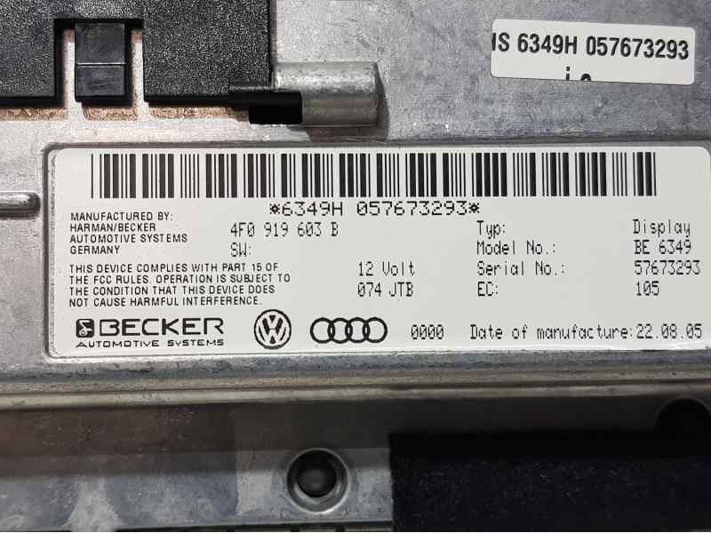 Recambio de pantalla multifuncion para audi a6 berlina (4f2) 3.0 tdi quattro (165kw) referencia OEM IAM 4F0919603  