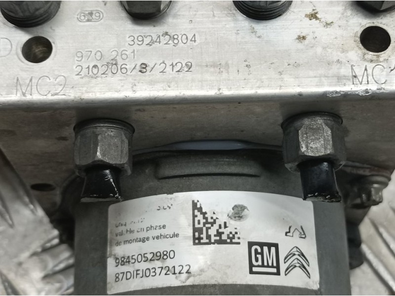 Recambio de abs para opel crossland x opel 2020 referencia OEM IAM 39242804 970261 BOSCH
