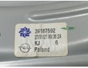 Recambio de elevalunas trasero derecho para opel crossland x opel 2020 referencia OEM IAM 39187592  ELECTRICO 6 PINS