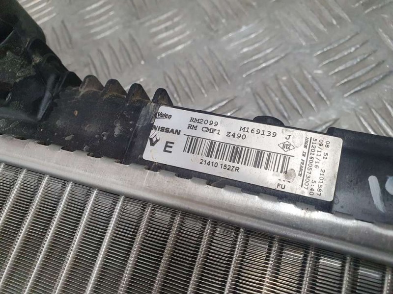 Recambio de radiador agua para renault kadjar experience referencia OEM IAM 214101527R M169139 VALEO