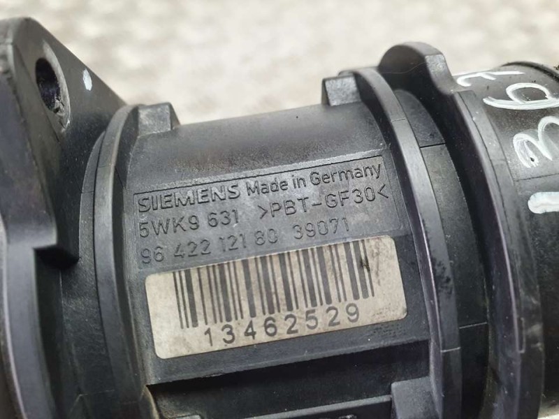 Recambio de caudalimetro para peugeot 206 berlina xs referencia OEM IAM 964221218039071 5WK9631 SIEMENS