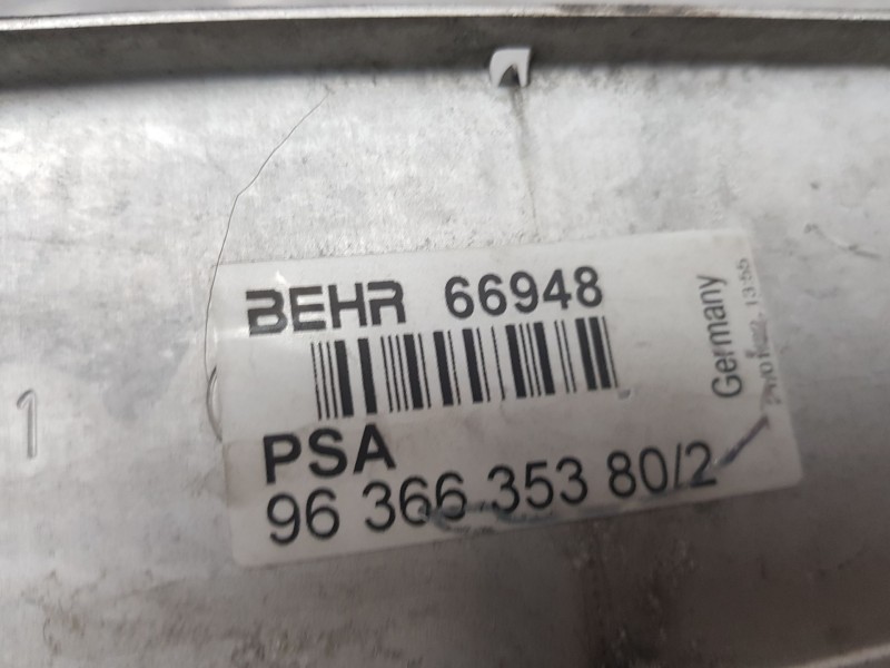 Recambio de intercooler para citroën xsara break sx referencia OEM IAM 9636635380  